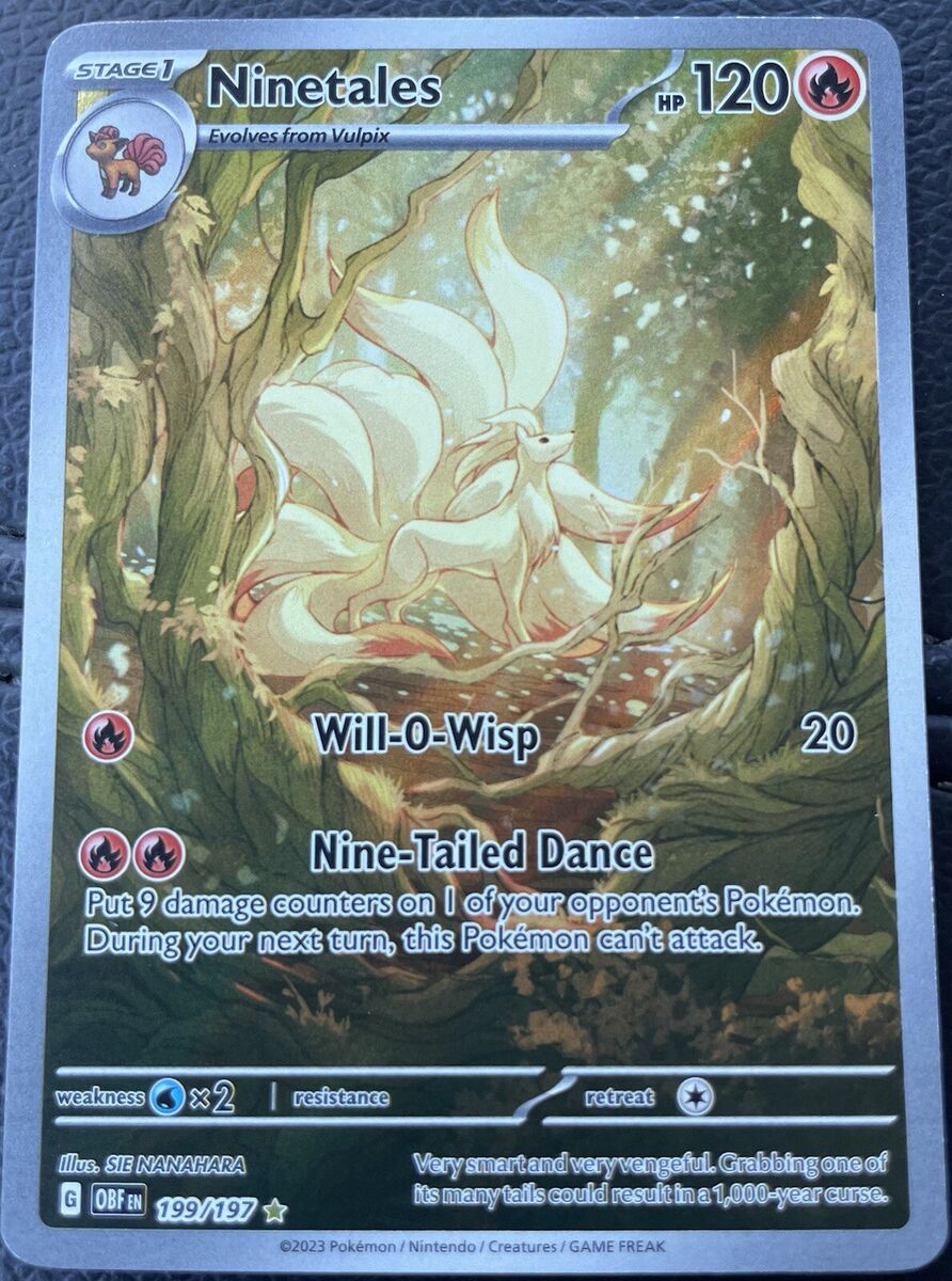 Pokémon TCG Ninetales: Obsidian Flames 199/197 Holo Pokémon TCG Ninetales: Obsidian Flames 199/197 Holo