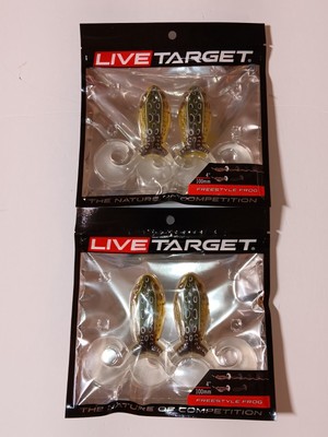 2 Live Target Freestyle Frog  4''  Emerald Brown