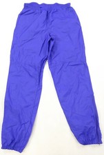 Rare VTG NIKE Small Tonal Swoosh Spell Out Warm Up Track Pants 80s 90s Purple L