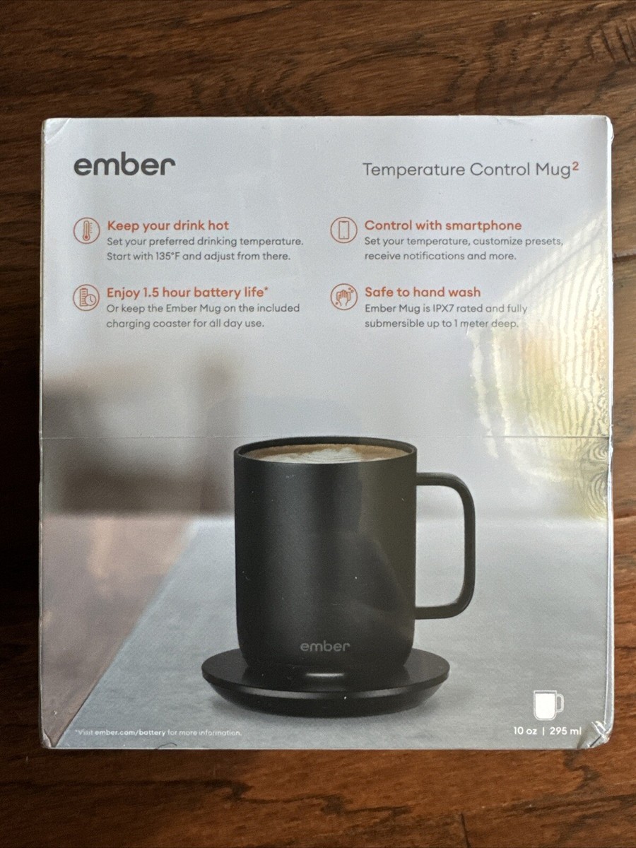 Ember Temperature Control Smart Mug 2 - 10oz Black App Enabled