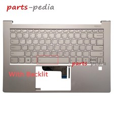 New For Lenovo Yoga 9-14ITL5 Palmrest Upper US Keyboard Backlit Silv AM1KK000E00