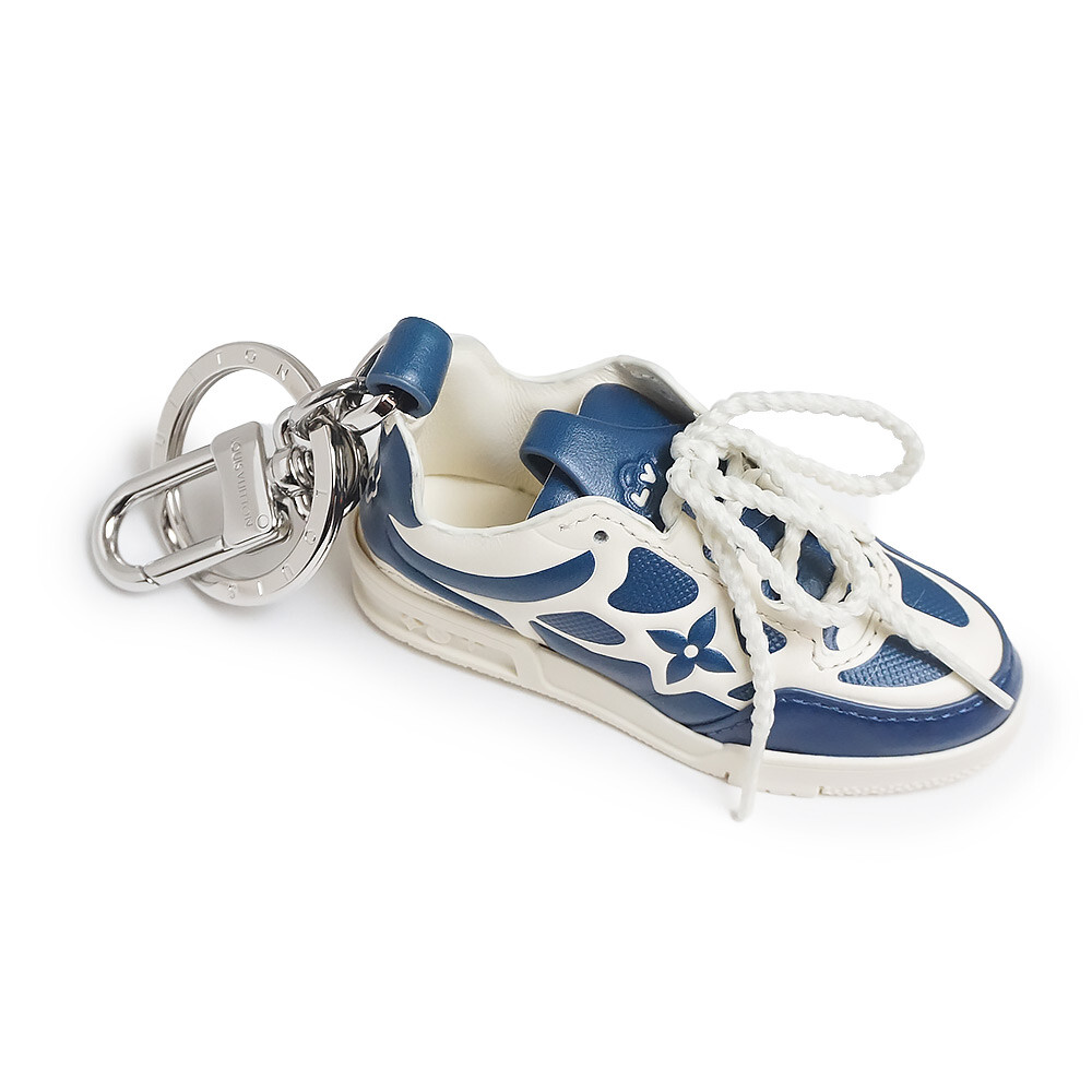 LOUIS VUITTON ホワイトレザー キーホルダー LOUIS VUITTON LV Trainer Key Holder Key Holder Charm