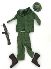 Vintage GI Joe 12” Green Uniform Set Jacket Pants Helmet Boots Rifle