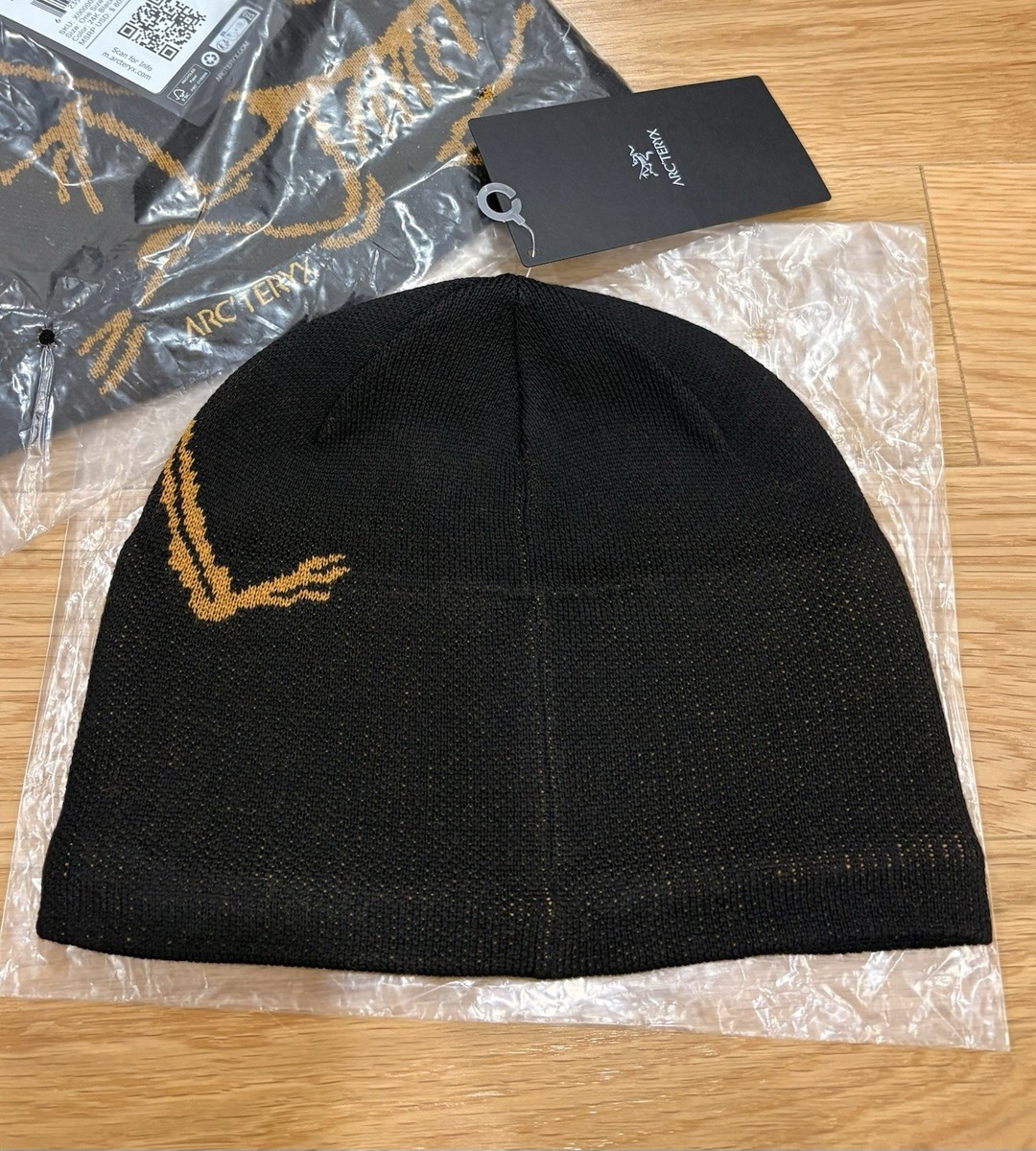 Arc'teryx Bird Head Toque Beanie Black Gold 24K 100% Authentic | eBay