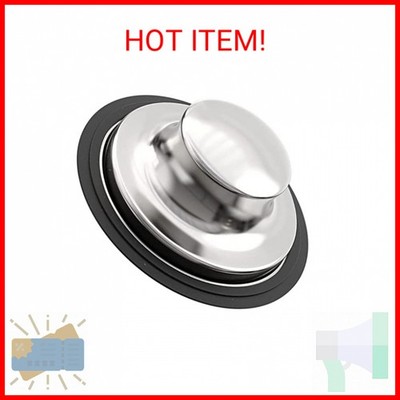 Garbage Disposal Stopper, 3.35 inch Kitchen Sink Stopper, Stainless Steel Univer