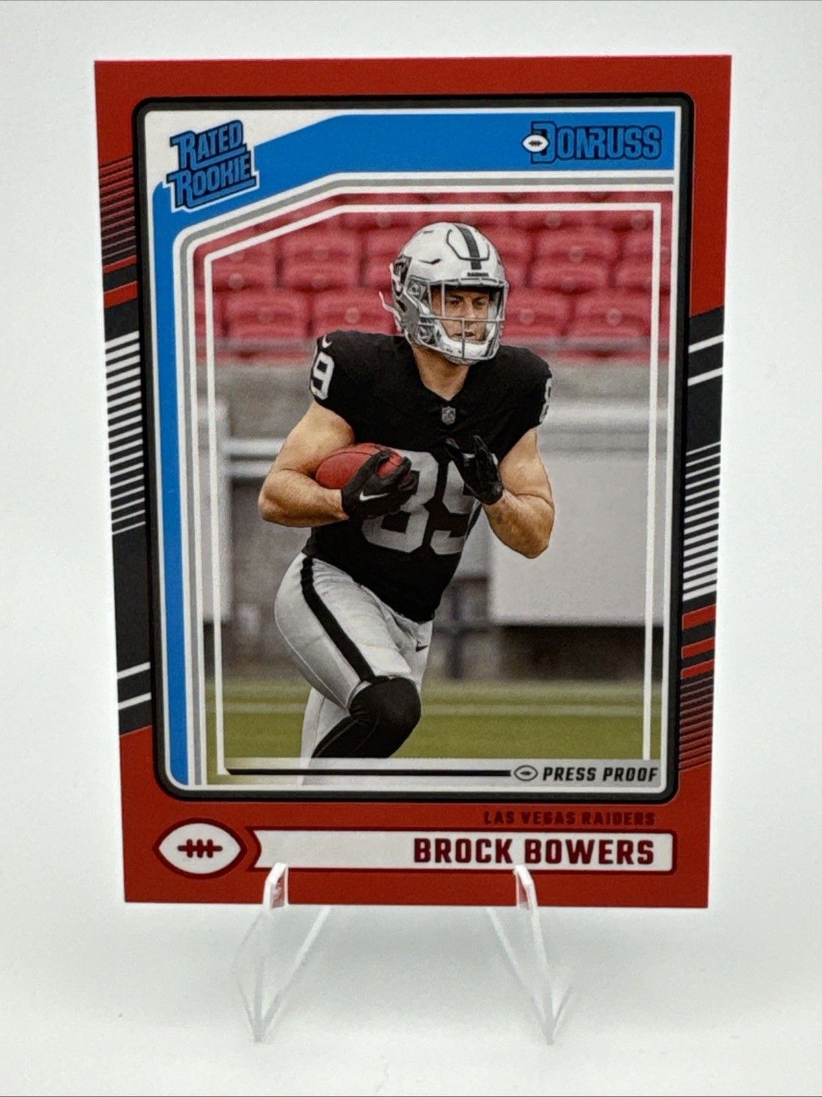 2024 Panini Donruss - Rated Rookie - Red Press Proof - Brock Bowers (RC) #394 -