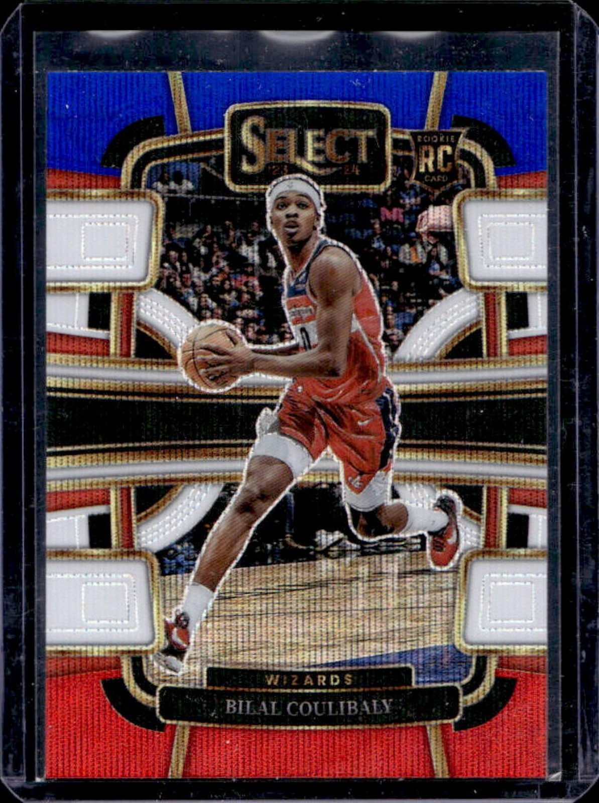 2023-24 Select Bilal Coulibaly RC Tri Color Prizms Concourse #97 Wizards