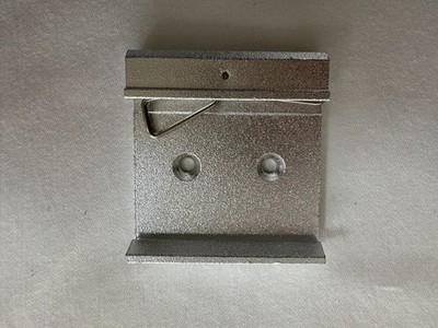 Hutschienenhalterungen silber | Metallbefestigungsclips | 10er Pack