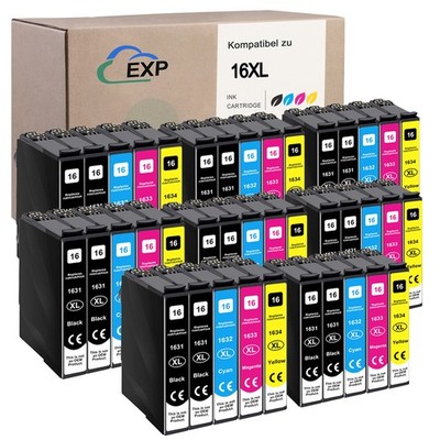 XL Druckerpatronen kompatibel zu Epson 16XL 16 für WF 2760 2750 2630 2530 2510