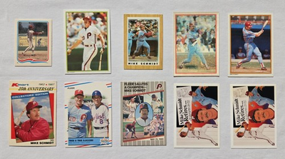 #ad #ad Mike Schmidt Rare Oddball Mixed Lot 10 Baseball Cards $3.25
