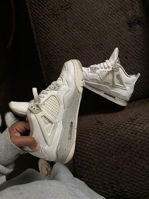 6Y Air Jordan 4 Retro White Oreo