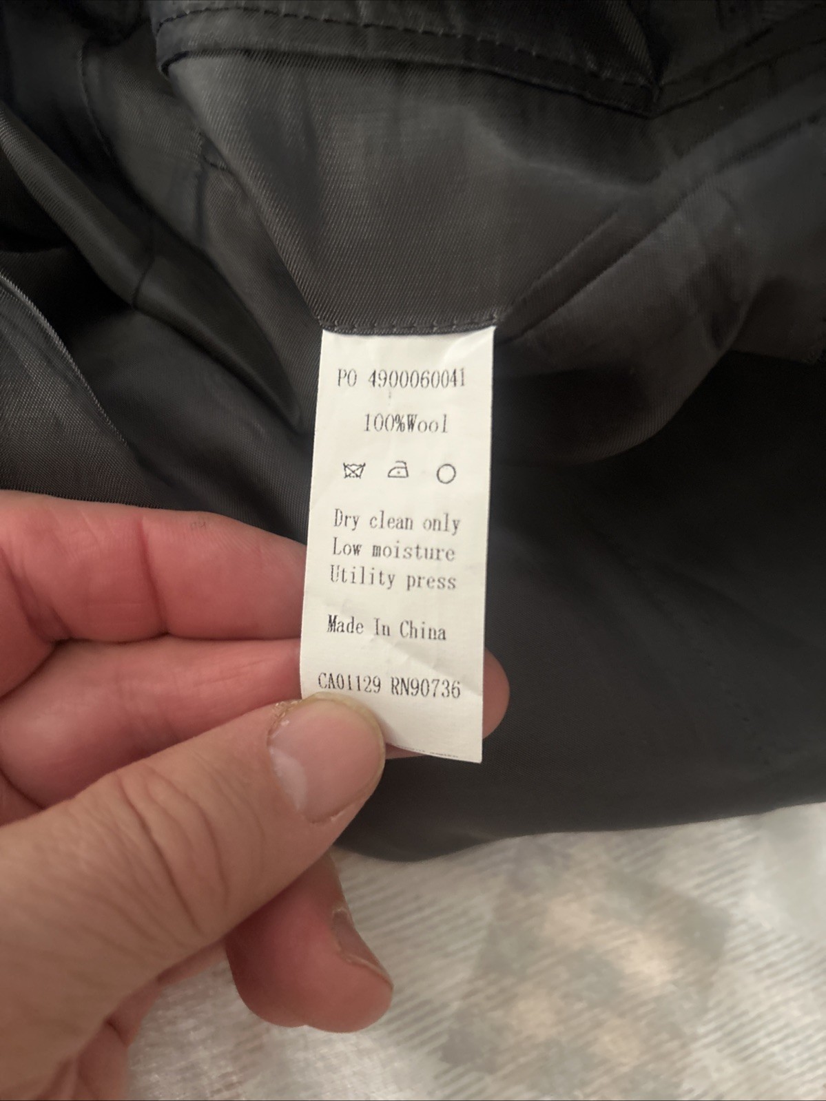 Calvin Klein Men's Solid Gray Suit 2-Piece Extreme Slim Fit thumbnail 5