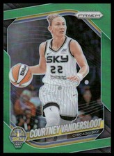 2025 Panini Prizm WNBA #124 Courtney Vandersloot Green Prizms