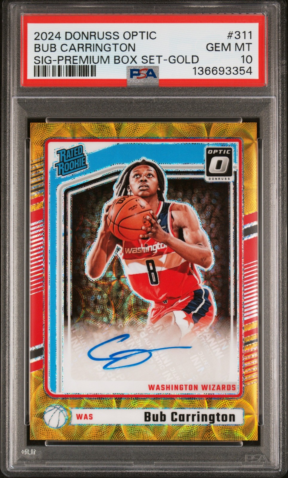 2024 PANINI DONRUSS OPTIC #311 BUB CARRINGTON 5/7 PSA 10