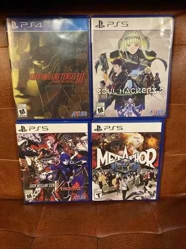 Metaphor: Refantazio Shin Megami V Hackers Nocturne- PS5 PS4 Lot Bundle