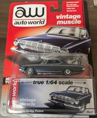 1963 DODGE POLARA VINTAGE MUSCLE BY AUTO WORLD - DIE-CAST TRUE SCALE 1:64 - 1994