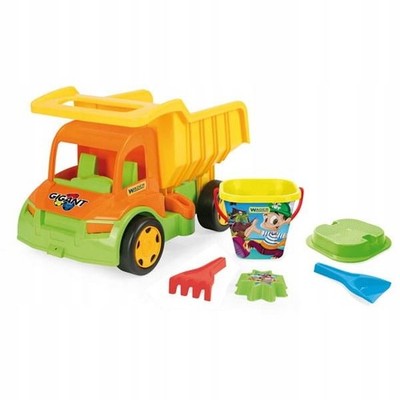 Gigant Kipper mit Sandspielzeug Set 150kg belastbar, 55cm, 1 Jahr+