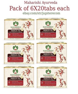6x Maharishi Ayurveda Energol MA 20 Tablets (Pack of 6) Ayurvedic & Herbal Tab