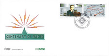 Irlanda 1995 Centenario de Radio Primer Día Cubierta