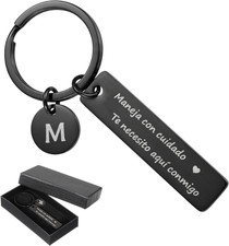 Drive Safe Keychain for Him Maneja Con Cuidado Te Necesito Aqui Conmigo Llavero