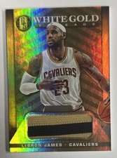 2014-15 Panini Gold Standard White Gold Threads Lebron James Relic 24/25