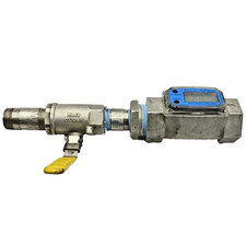 EPIDIOXI K18-V123 Electronic Turbine Fuel Flow Meter w/ Apollo CF8M Valve