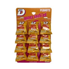 Big D Honey Roasted Nuts Peanuts on a Pub Card 12 x 50g Packs