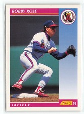 Bobby Rose 1992 Angels Baseball Card #558