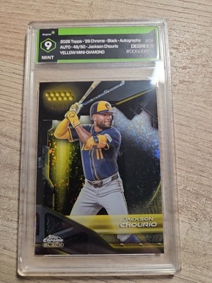 2026 Topps Chrome Black Baseball Jackson Chourio #91 Gold Refractor /50