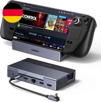 UGREEN Steam Deck Dock Mit HDMI 4K@120Hz, Verstellbares Docking Station Mit 5Gbp