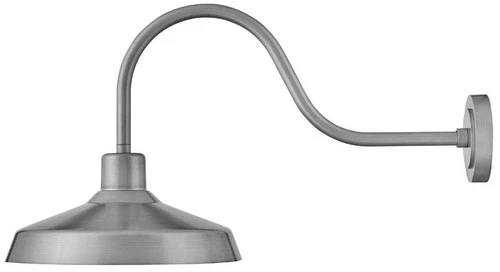 Forge 17 1/2" High Brushed Aluminum Outdoor Barn Wall Light - Picture 1 of 9