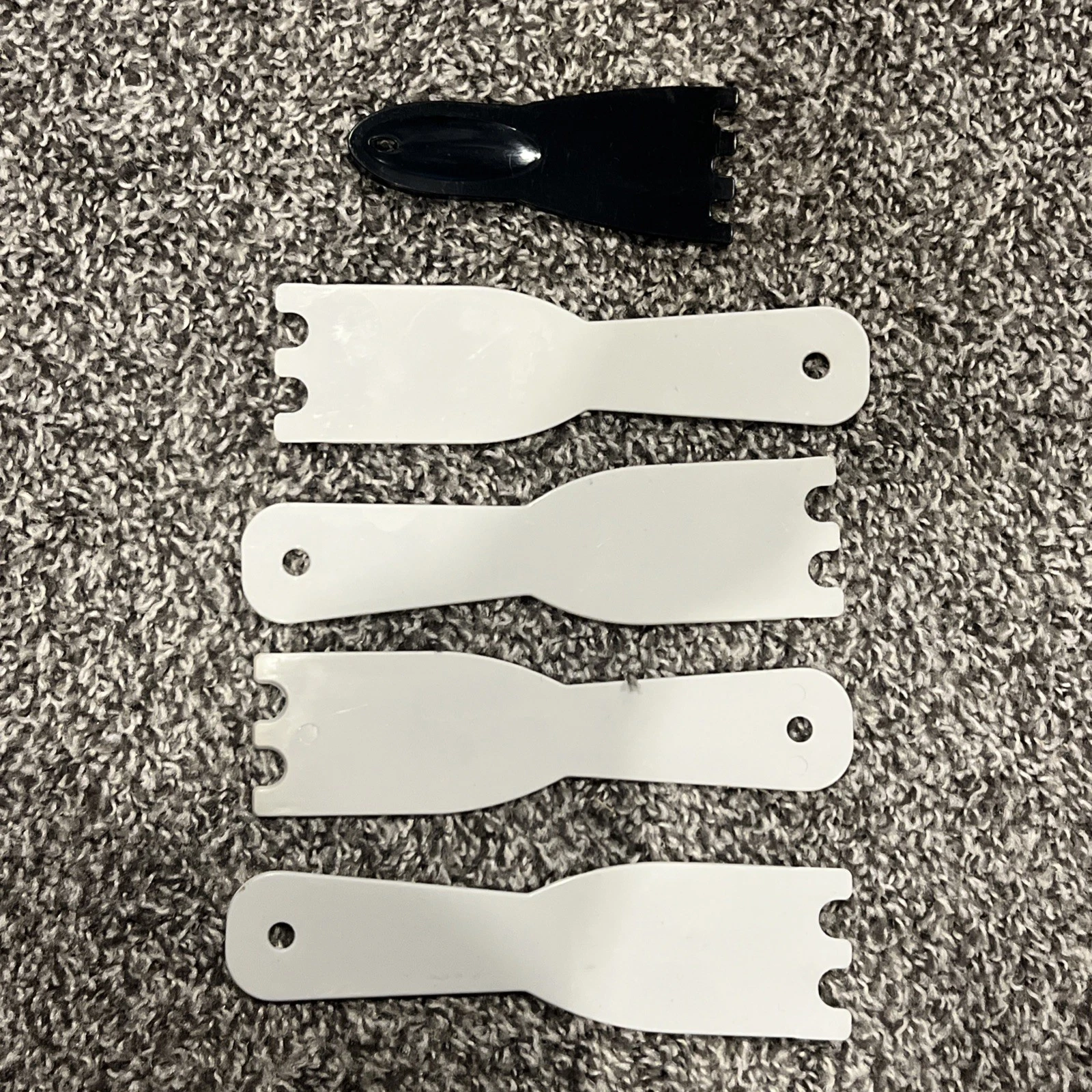 George Foreman Grill Spatula Scraper Fork Used FOUR 7” & ONE 4” LOT