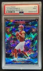 2024 Prizm Jayden Daniels Fireworks RC Blue Ice #/99 Commanders PSA 9