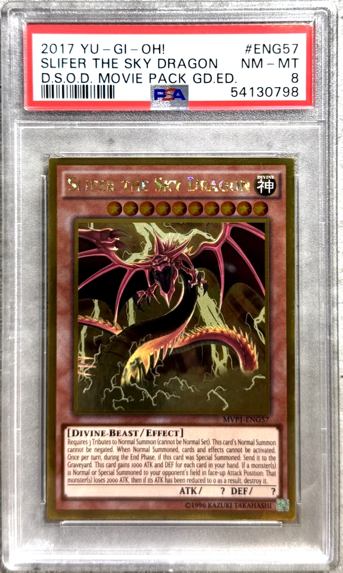 2000 スライフ・ザ・スカイ・ドラゴン グレード PSA 8 Slifer The Sky Dragon Yu-Gi-Oh! TCG Professional Sports
