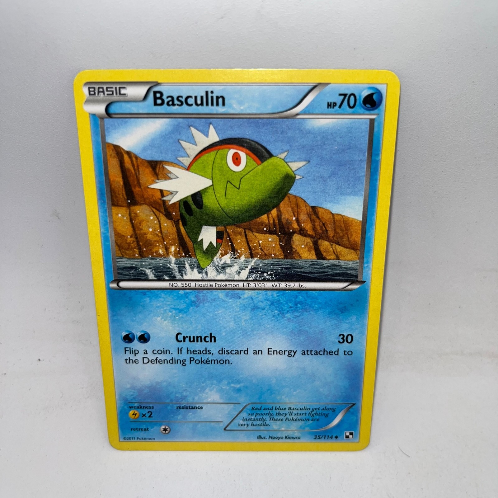 Basculin 35/114 Uncommon Black & White Pokemon Lightly Played