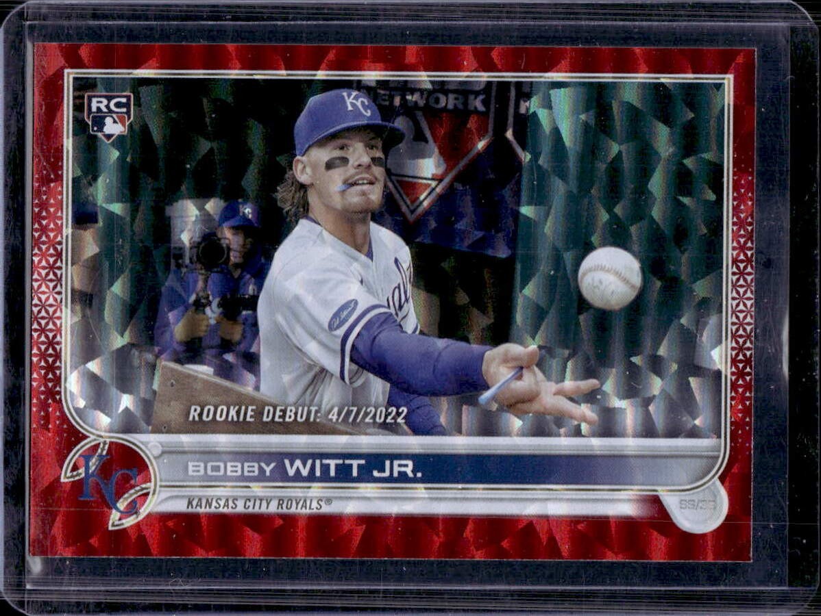 Bobby Witt Jr. 2022 Topps Update #US187 Rookie Debut Red Foil /199