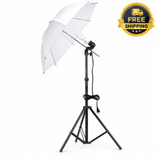 33" White Translucent Photography Umbrella Light Diffuser Softbox Studio Reflect