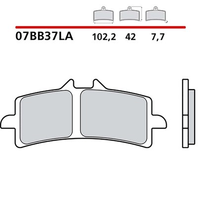 BREMBO BREMSBELAGSATZ VORNE MONTAGE AUF TRIUMPH TIGER RALLY PRO 900 20-21-07BB3