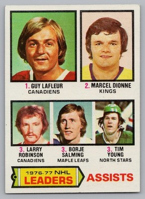 GUY LAFLEUR  1977-78  HOF Vintage  Topps  Assists Leaders #2  Montreal Canadiens