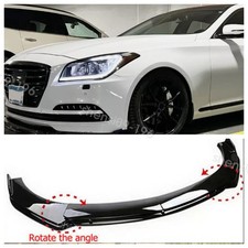 For Hyundai Genesis Sedan Coupe Front Bumper Lip Spoiler Splitter Glossy Black For Hyundai Genesis Sedan Coupe Front Bumper Lip Spoiler Splitter Glossy Black