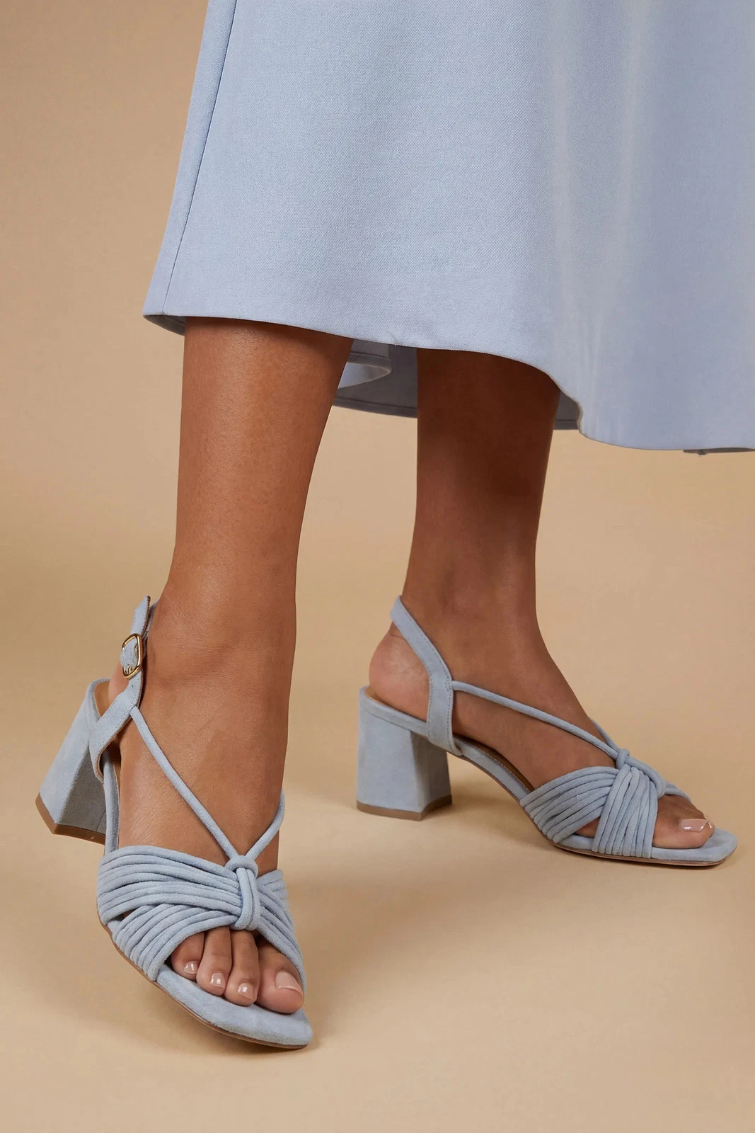 Oasis Blue Heeled Sandals Womens Occasion Heels