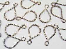 Figure 8 Key Rings Hammered Split Ring Nickel Plated Steel 36mm long 1.5"