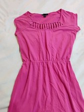 GAP Women's Fuchsia Short Sleeve Sleeve Knee Length Dress Size XS