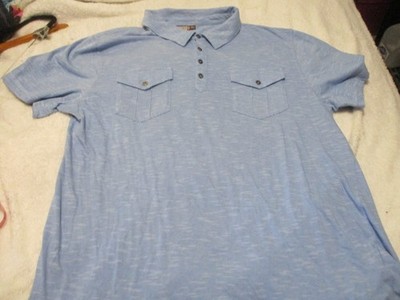 3800 East Light Blue Men's Polo Shirt Top Short Sleeve XXL     FREE SHIPPING!