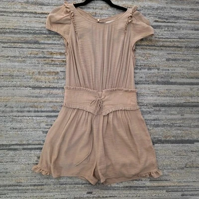 Combinaison de jeu beige mélange rayonne garniture fioritures cordon de... - Photo 1/4