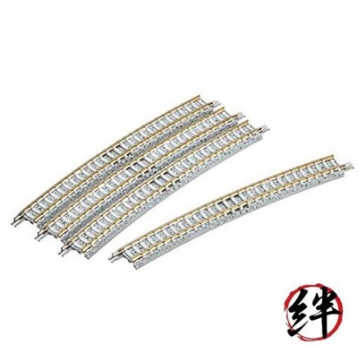 TOMIX N Gauge Curved PC Rail C541-15-PC F Set of 4 (1193) Railroad Supplies