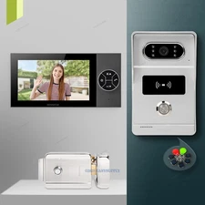 HOMSECUR HD Video Door Phone Intercom Doorbell Door Unlock Monitoring Security