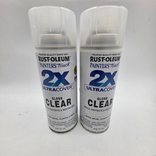  2 CANS Rust-Oleum 12 oz. Gloss Clear General Purpose Spray Paint - Fast Drying