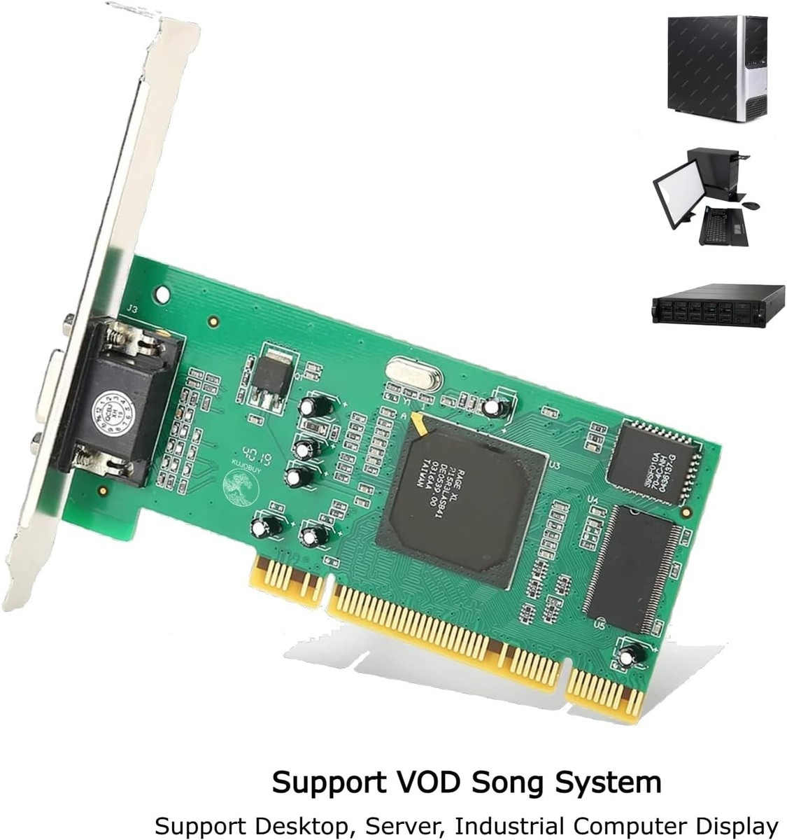 8MB Graphics Card VGA PCI 32Bit for Server Industrial Computer