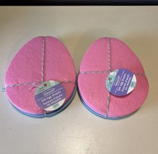 Set Of 2, 15 Felt Egg Shapes Each Easter Craft Pink Blue Creatology New